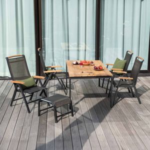 Kettler Memphis Gartenmöbel-Set M (4 Plätze) Tisch 160x95cm