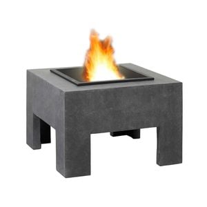 OUTLIV. Feuerschale quadratisch 58x58x39cm Clayfibre