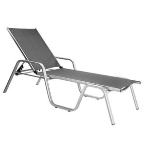 Kettler Basic Plus Gartenliege verstellbar Aluminium/Outdoorgewebe