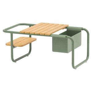 Zebra Somerset Loungetisch Aluminium/Teak