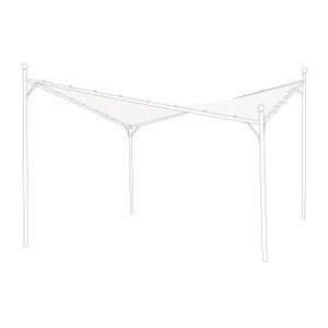 Siena Garden Berlino Dach zu Gartenpergola 400x400cm Polyester