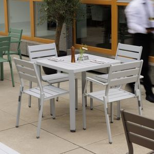 Kettler Latitude Gartenmöbel-Set M (4 Plätze) Tisch 78x78cm