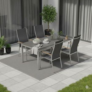 Stern Cardiff Gartenmöbel-Set M (4 Plätze) mit OUTLIV. Tisch 160x90cm