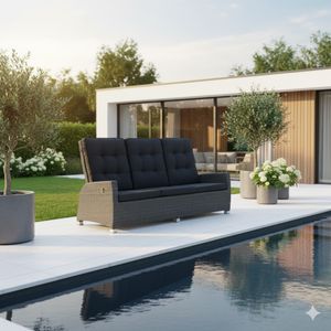 LC Garden Barcelona Diningsofa verstellbar Geflecht/Polyester