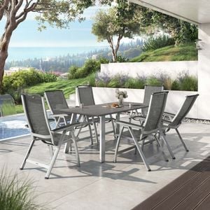 Kettler Forma II Gartenmöbel-Set L (6 Plätze) mit OUTLIV. Tisch 180x90cm