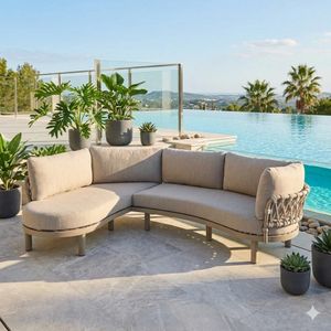OUTLIV. Atlantic Ecklounge Aluminium/Rope/Olefin