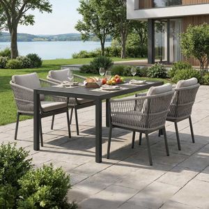 OUTLIV. Alicante Gartenmöbel-Set M (4 Plätze) Tisch 160x90cm