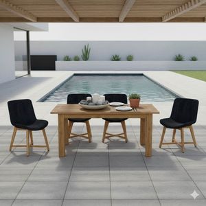 OUTLIV. Clovelly Gartenmöbelset 5-tlg. Tisch 180x90cm