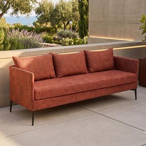 Stern Marta Diningsofa Aluminium/Outdoorstoff
