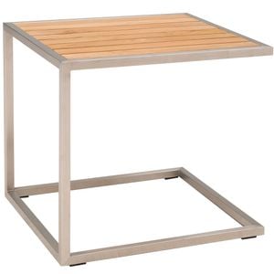 OUTLIV. Pasadena Beistelltisch 45x50x45cm Edelstahl/Teak