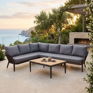 OUTLIV. Monet Ecklounge inkl. Loungetisch Aluminium/Rope/Olefin