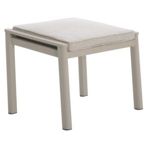 Interliving 7014 Gartenhocker Aluminium mit Sitzkissen