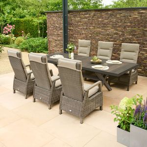 Siena Garden Corido Move Gartenmöbel-Set L (6 Plätze) Tisch 200/260x100cm