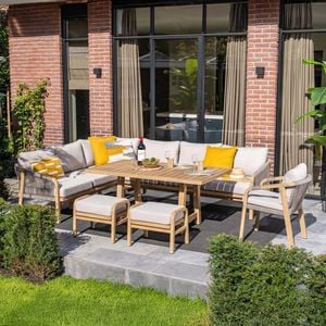 Garden Impressions Santos Dininglounge Akazie/Rope/Kunstfaser