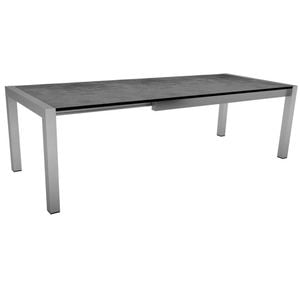 Stern Ausziehtisch 174/214/254x90 cm Edelstahl/Silverstar