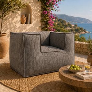 ROOLF Living Silky Loungesessel Polypropylen/Chenille