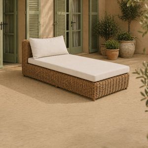 OUTLIV. Versailles Gartenliege Geflecht/Spun Polyester