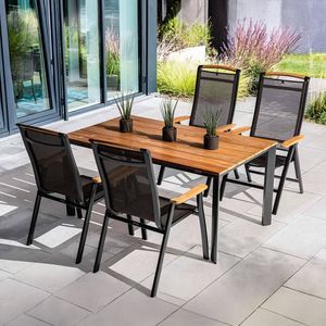 Kettler Memphis Gartenmöbel-Set M (4 Plätze) Tisch 160x95cm