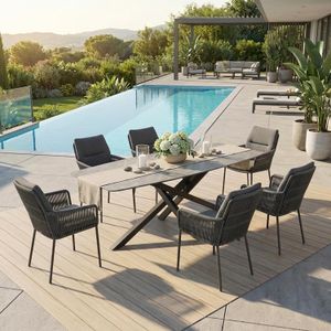 LC Garden Como Gartenmöbel-Set L (6 Plätze) Tisch 200x100cm