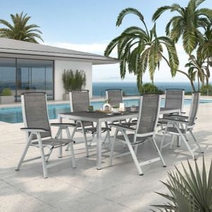 Kettler Forma II Gartenmöbel-Set L (6 Plätze) mit OUTLIV. Tisch 220x100cm