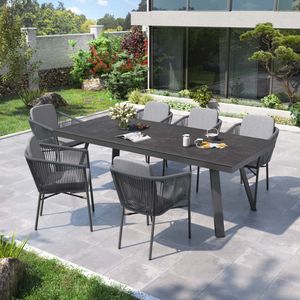OUTLIV. Ohio Gartenmöbel-Set L (6 Plätze) Tisch 220x100cm