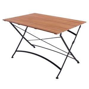 OUTLIV. Lindau Biergartentisch 120x80cm Stahl/Teak