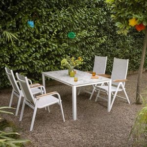 Kettler Granada Gartenmöbel-Set M (4 Plätze) Tisch 160x95cm
