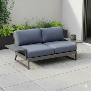 Kettler Ocean Skid Platform Gartenloungesofa Aluminium/Agora