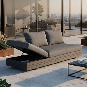 Zebra Cubo Neo Gartenloungesofa verstellbar Aluminium/Sunproof
