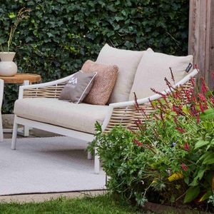 Apple Bee Milou Gartenloungesofa Aluminium/Polyrattan/Bee Wett