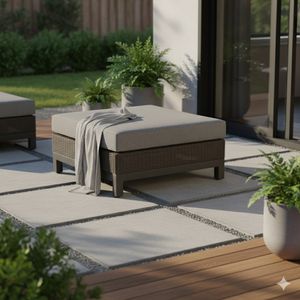 Stern Fontana Hocker Aluminium/Geflecht