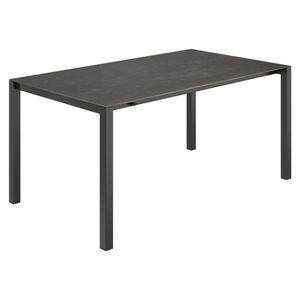 OUTLIV. Ausziehtisch 160/217/267x92cm Edelstahl/Glaskeramik