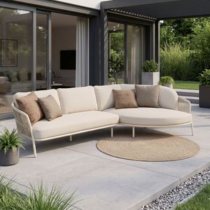 Zebra Ares Ecklounge Aluminium/Rope/Sunproof