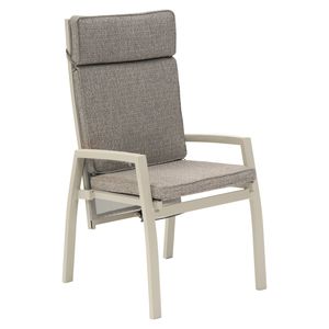 OUTLIV. Perth Gartensessel verstellbar Aluminium mit Sitz- und Rückenkissen