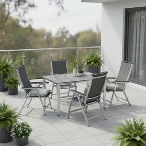 Kettler Forma II Gartenmöbel-Set M verstellbar (4 Plätze) Tisch 160x90cm