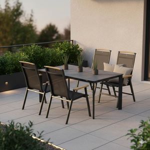 Kettler Memphis Gartenmöbel-Set M (4 Plätze) Tisch 160x95cm