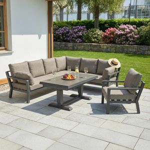 LC Garden Avena Dininglounge Tisch 140/180x80cm Aluminium/Polyester