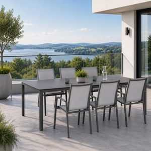 Stern New Top Gartenmöbel-Set L (6 Plätze) mit OUTLIV. Tisch 220x100cm