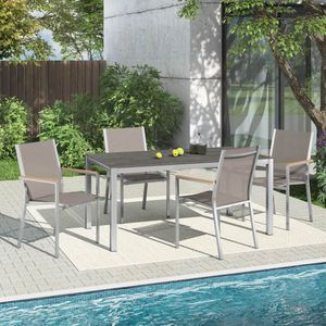 Stern Cardiff Gartenmöbel-Set M (4 Plätze) mit OUTLIV. Tisch 160x90cm