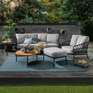 4Seasons Calpi Loungeset Edelstahl/Rope/Olefin
