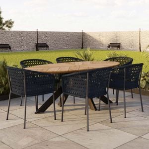 OUTLIV. Zui Gartenmöbel-Set 7-tlg. Tisch 220x100cm