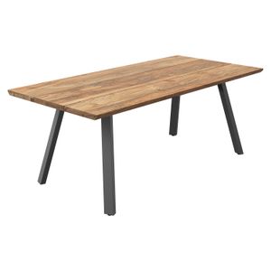 OUTLIV. Negara Gartentisch Edelstahl/Teak recycelt
