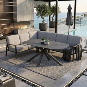 Kettler Zenith Dininglounge Tisch 180x100cm Aluminium/Olefin