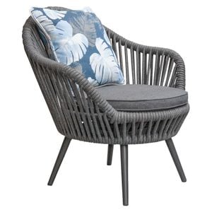LC Garden Bari Loungesessel Aluminium/Rope