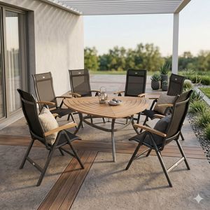 Hartman Alice Gartenmöbel-Set L (6 Plätze) Tisch 170x170x170cm