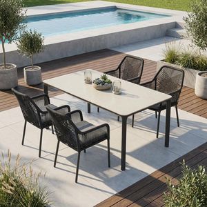 LC Garden Stilo Gartenmöbel-Set Tisch 160x90cm