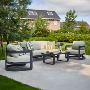 Hartman Milano Loungeset Aluminium/Olefin