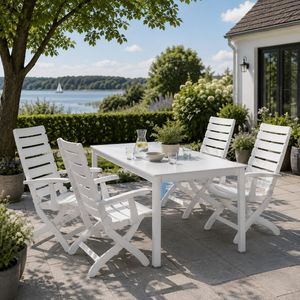 Kettler Tiffany Gartenmöbel-Set M verstellbar (4 Plätze) Tisch 160x95cm