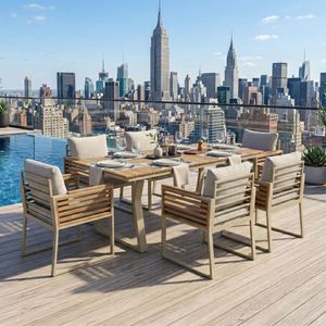 OUTLIV. New York City Gartenmöbel-Set Tisch 200x90cm