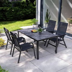 Kettler Basic+ Premium Gartenmöbel-Set M (4 Plätze) Tisch 160x95cm